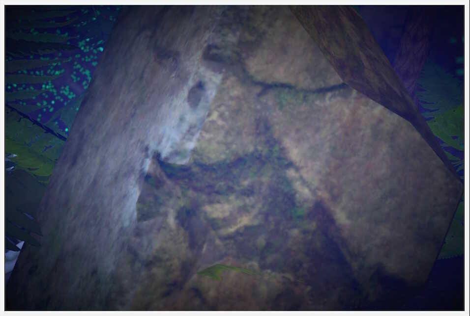 Ancient ruins of the cave