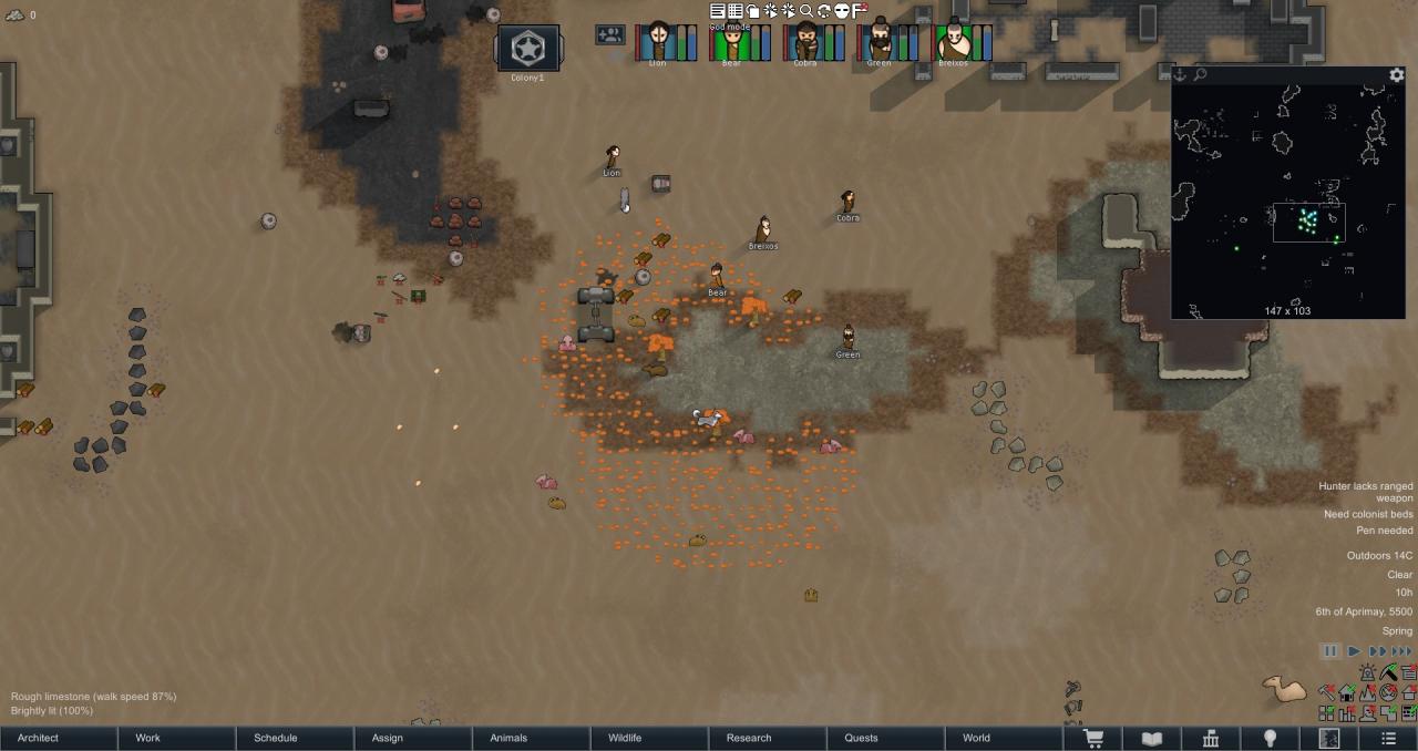 rimworld animals eating meals